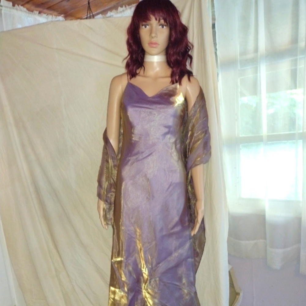 Metallic sheath dress New Years holiday formal Juniors